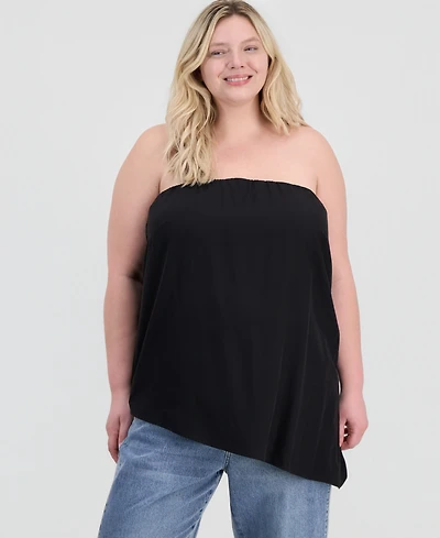 And Now This Trendy Plus Asymmetrical-Neck Strapless Top, Macy's Exclusive