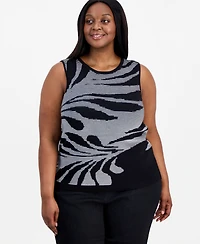 Anne Klein Plus Sweater Tank Top