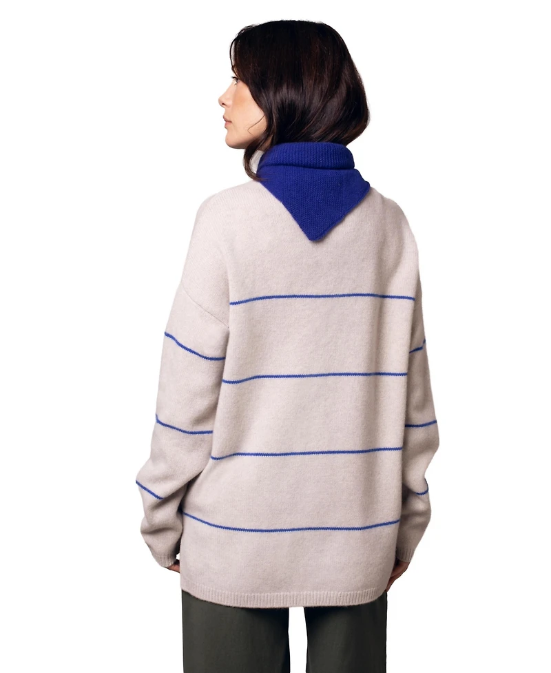Celtic & Co. Women's Split Hem Slouch Funnel Neck Jumper