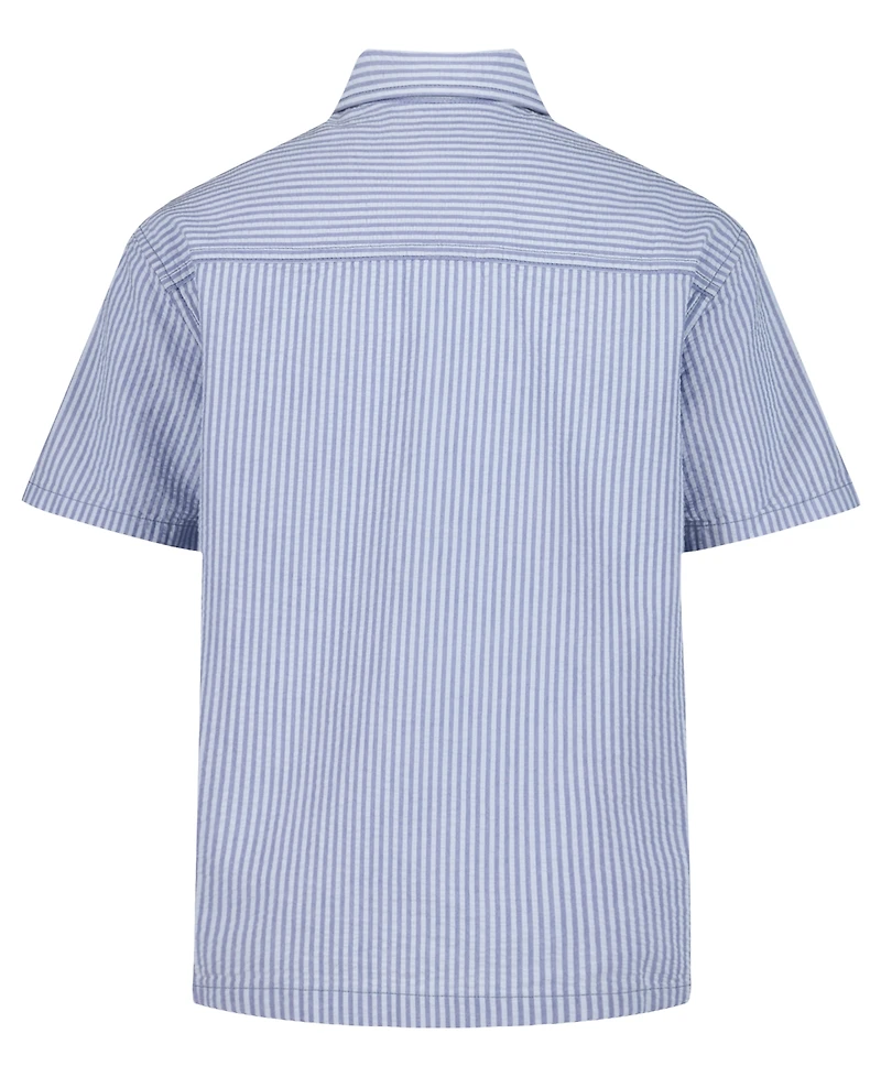 Calvin Klein Boys' 8-16 Resort Short-Sleeve Woven Shirt