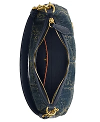 Coach Soft Quilted Loved Denim Juliet Small Shoulder Bag