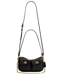 Coach Leather Twin Turn-Lock Small Waverly Bag