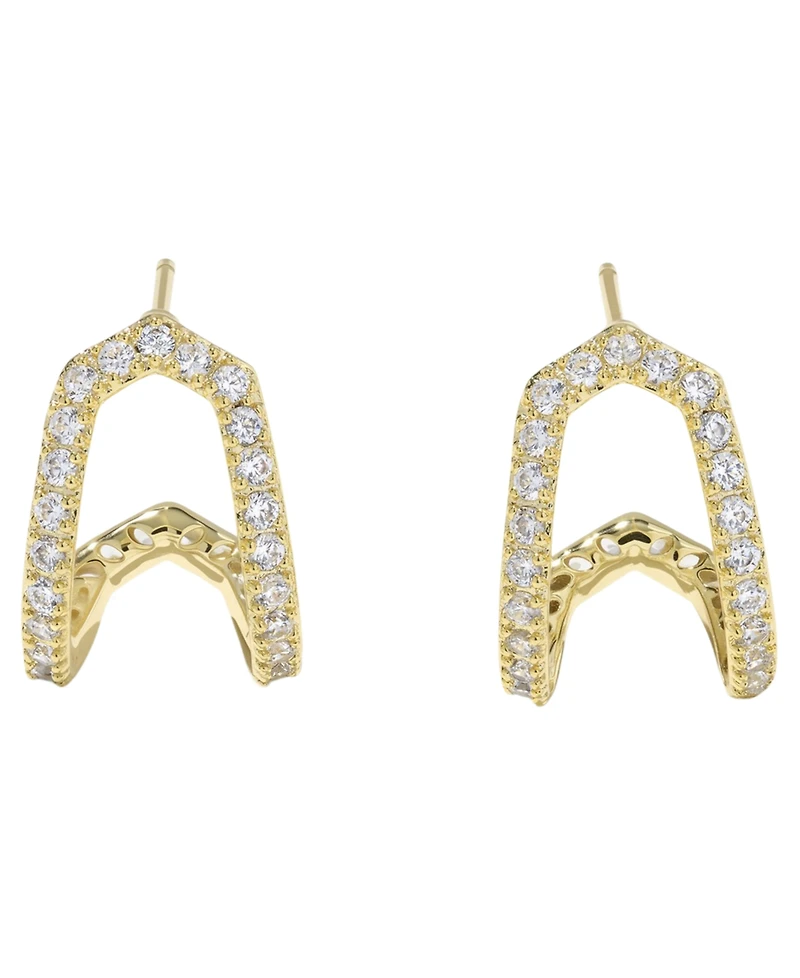 Kendra Scott Cubic Zirconia Daphne Pave Huggie Earrings