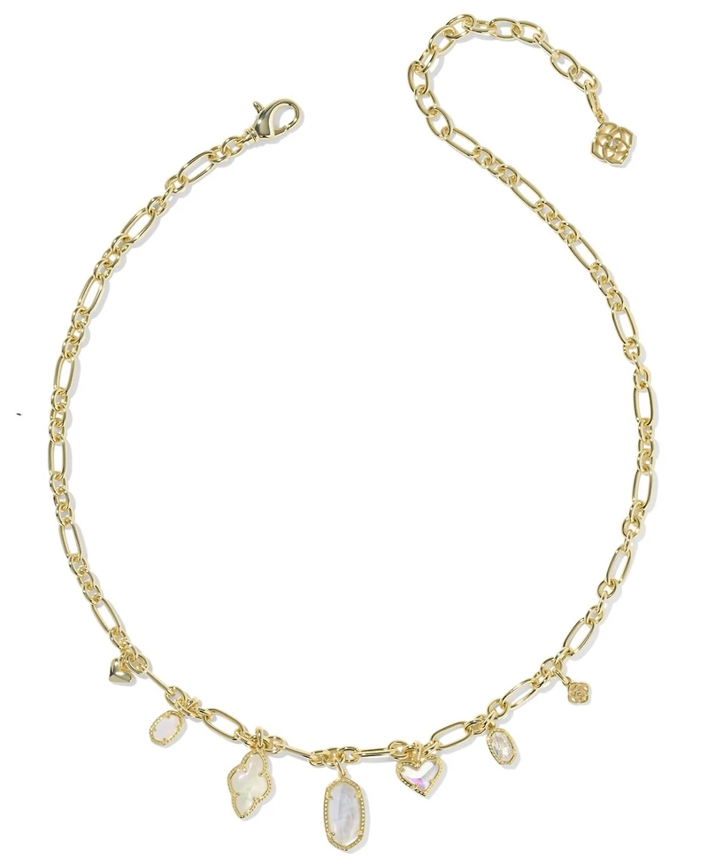 Kendra Scott Multi-Stone & Imitation Pearl Icon Charm Necklace