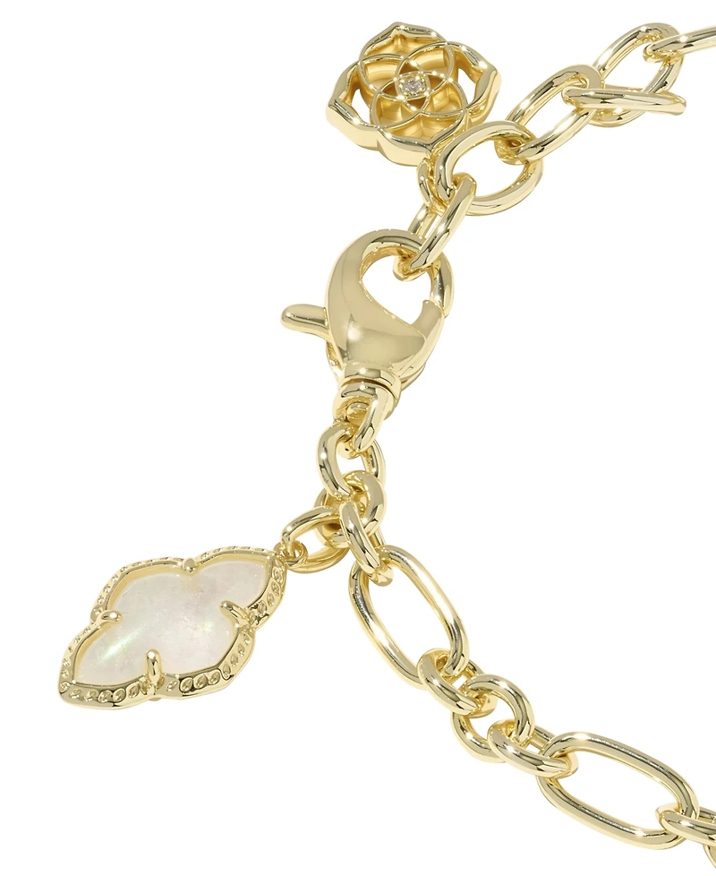 Kendra Scott Multi-Stone & Imitation Pearls Icon Charm Bracelet