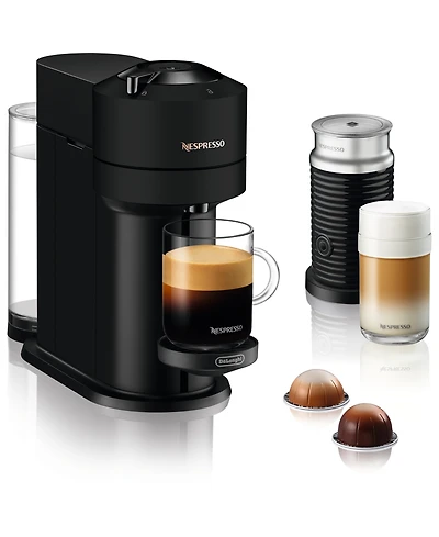 Nespresso Vertuo Next Coffee and Espresso Maker with Aeroccino Milk Frother, 2-Pc. Set, Model ENV120