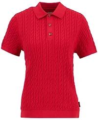 Barbour Women's Hartland Knitted Short-Sleeve Polo Jumper