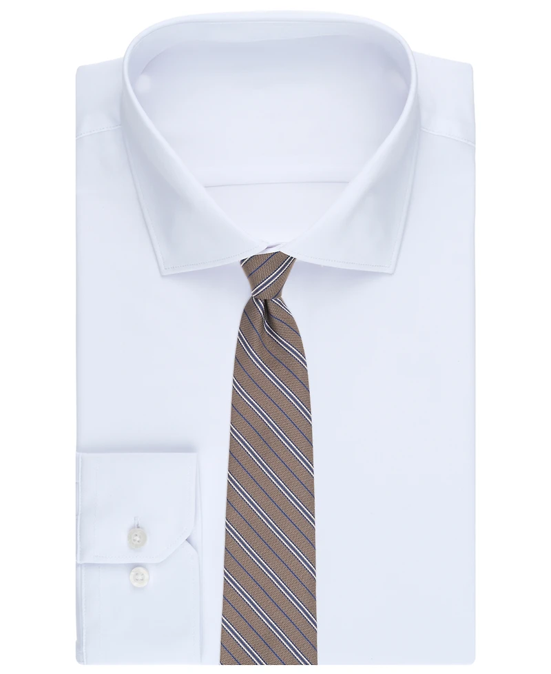 B by Brooks Brothers Men's Classic Stripe Pattern Tie