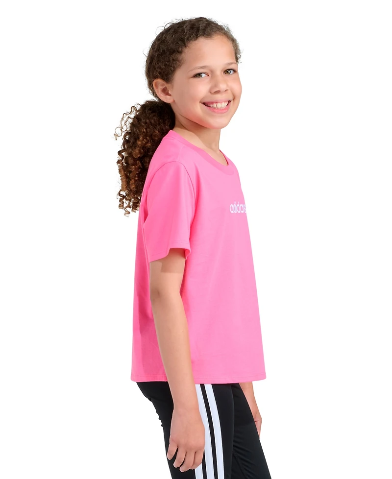 adidas Girls' 8-16 Short-Sleeve Embroidered T-Shirt