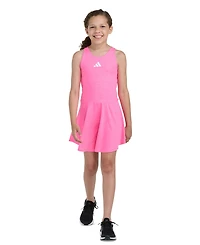 adidas Girls' 8-16 Sleeveless Melange Flounce Dress