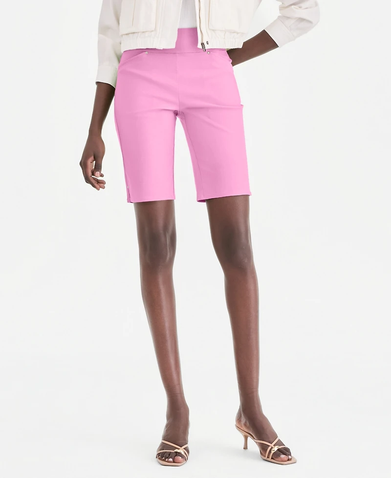 I.n.c. International Concepts Women's Mid Rise Pull-On Bermuda Shorts, Created for Macy's