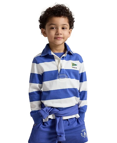 Polo Ralph Lauren Boys' 2-7 Striped Long-Sleeve Rugby Shirt