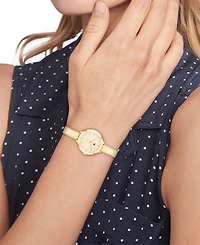 Tommy Hilfiger Women's Quartz Gold Tone Stainless Steel Bangle Bracelet Watch, 26mm