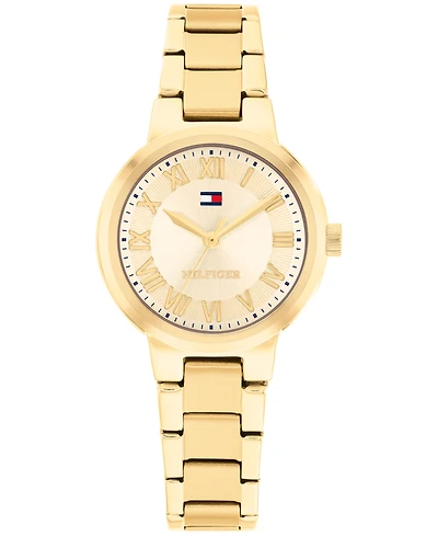 Tommy Hilfiger Women's Quartz Gold Tone Stainless Steel Bracelet Watch, 28mm