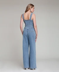 Avec Les Filles Women's Zip-Front Corset Jumpsuit