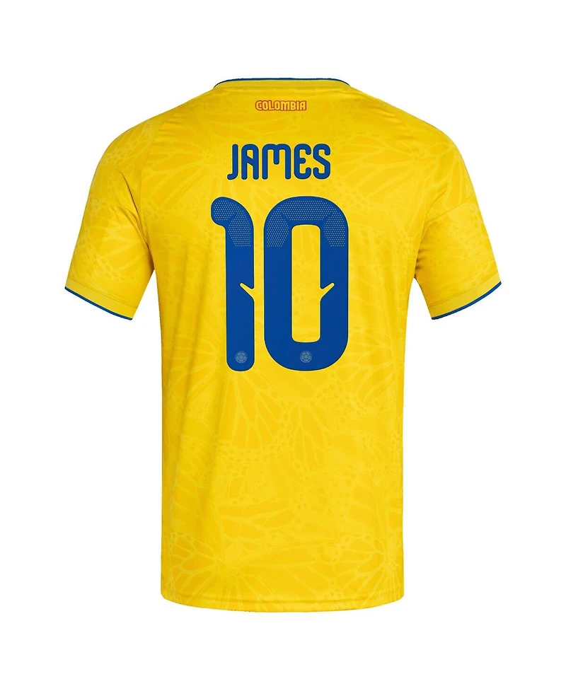 Adidas Men's James Rodriguez Yellow Colombia National Team 2026 Home Replica Jersey