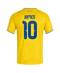 Adidas Men's James Rodriguez Yellow Colombia National Team 2026 Home Replica Jersey