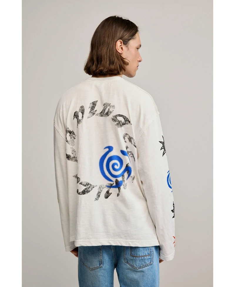 Desigual Men's Printed Cotton T-shirt