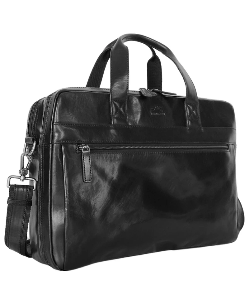 Mancini Men's Leather Laptop Briefcase