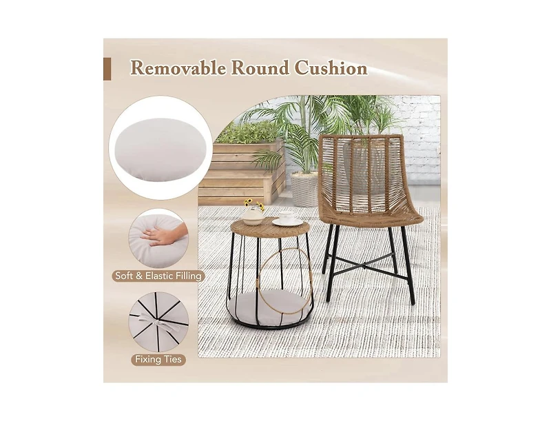 Slickblue Outdoor 3-Piece Patio Set with Integrated Pet House