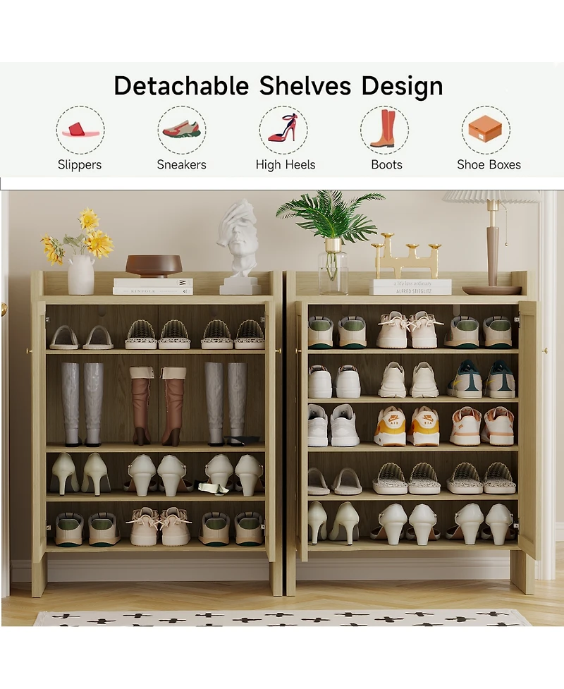 Rainsken Rattan Shoe Cabinet