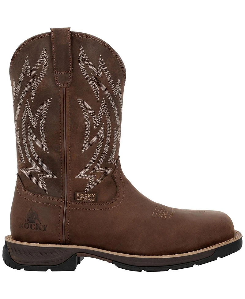Rocky Men's Ride Lte Carbon Toe Western Boot