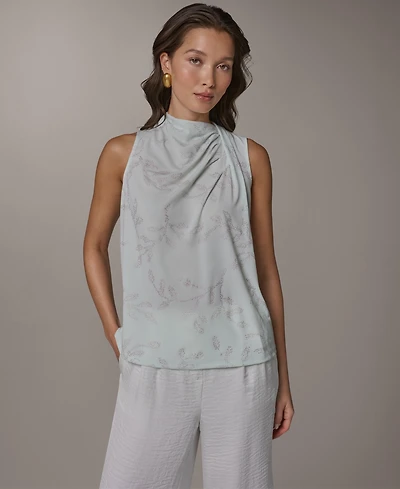 Donna Karan New York Women's Sleeveless Cowl Neck Blouse