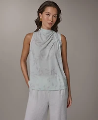 Donna Karan New York Women's Sleeveless Cowl Neck Blouse