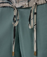 Donna Karan New York Women's Long-Sleeve Printed Shirt