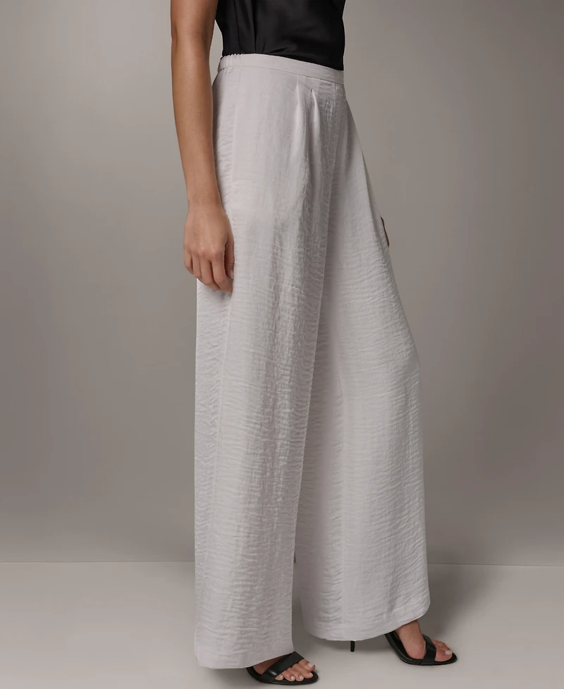 Donna Karan New York Women's Wide-Leg Pull-On Pleated Pants