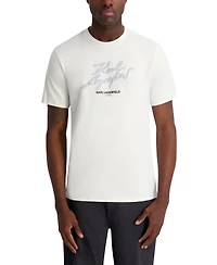 Karl Lagerfeld Paris Men's Regular-Fit Short-Sleeve Embroidered T-Shirt