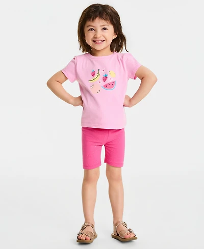 Epic Threads Girls' Toddler 12M-5T Sparkle-Print Bike Shorts, Macy's Exclusive