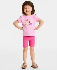 Epic Threads Girls' Toddler 12M-5T Sparkle-Print Bike Shorts, Macy's Exclusive