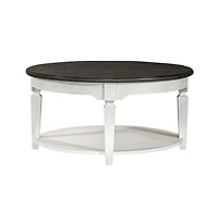 Liberty Furniture Industries, Inc Allyson Park Round Cocktail Table in Wirebrushed Top