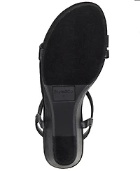 Style & Co Women's Madysonn Elastic Strappy Wedge Sandals, Macy's Exclusive