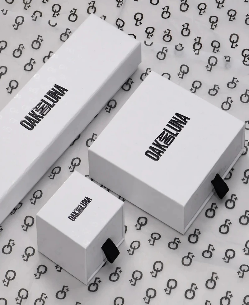 Oak & Luna Mini Signature Initial Huggie Earrings