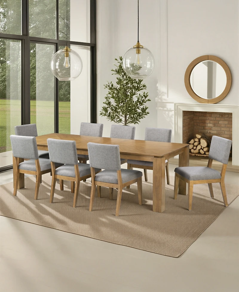 Selby 9-Pc. Dinning Set (1 Dining Table + 8 Chairs)