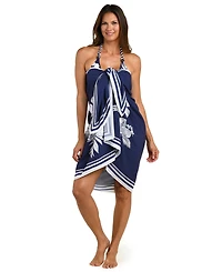 La Blanca Women's Mariner Blooms Printed Cover-Up Pareo