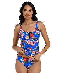 La Blanca Women's Modern Oasis Scoop Neck Tankini Top