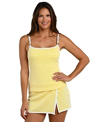 La Blanca Women's Prep & Paddle Scoop Neck Underwire Tankini Top