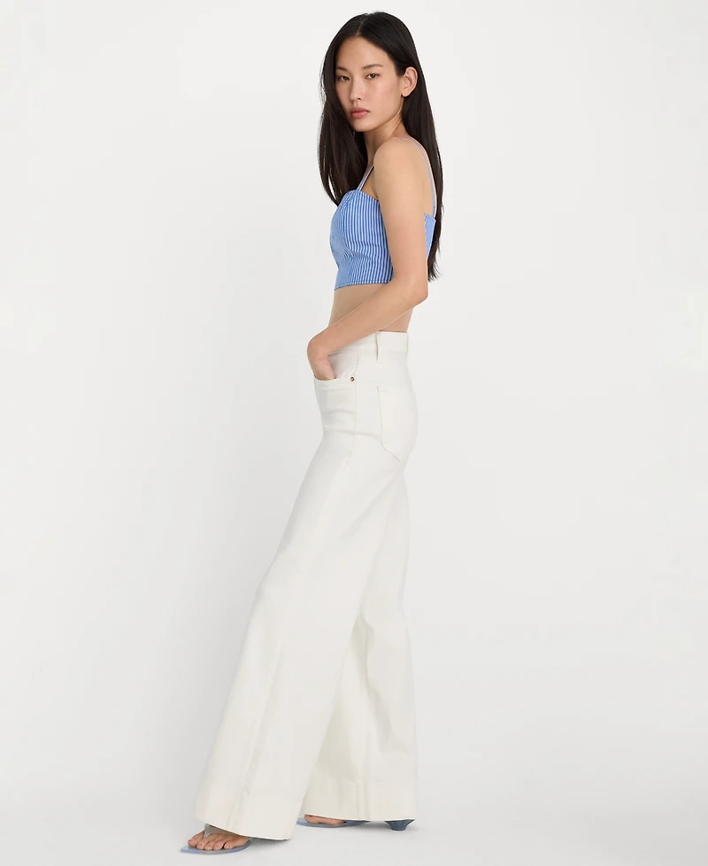 Good American Women's High-Rise Wide-Leg Jeans