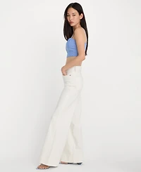 Good American Women's High-Rise Wide-Leg Jeans