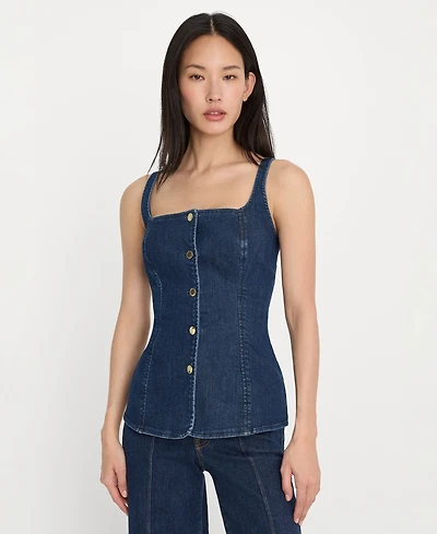 Good American Women's Sleeveless Top, Regular & Plus