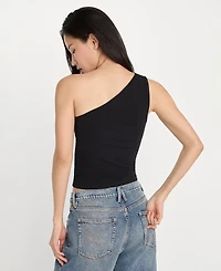 Good American Women's One-Shoulder Top, Regular & Plus
