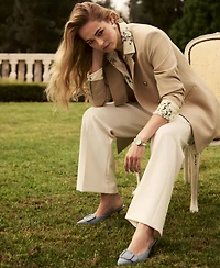 Anne Klein Women's Faux Double-Breasted Open-Front Jacket