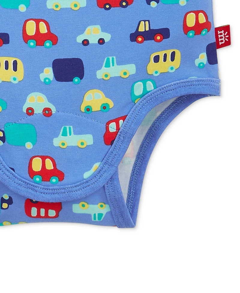 Magnetic Me Baby Boys' Short-Sleeve Bodysuit and Pants, 3-Piece Set