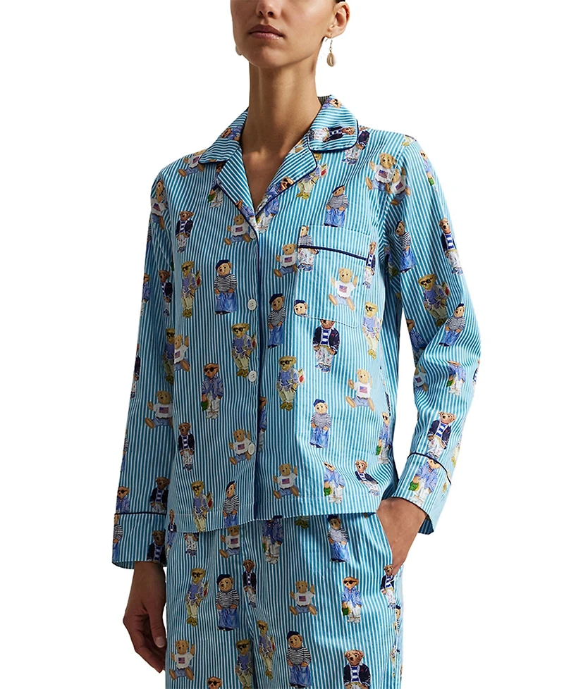 Polo Ralph Lauren Women's Iconic Bear Madison Pajama Set