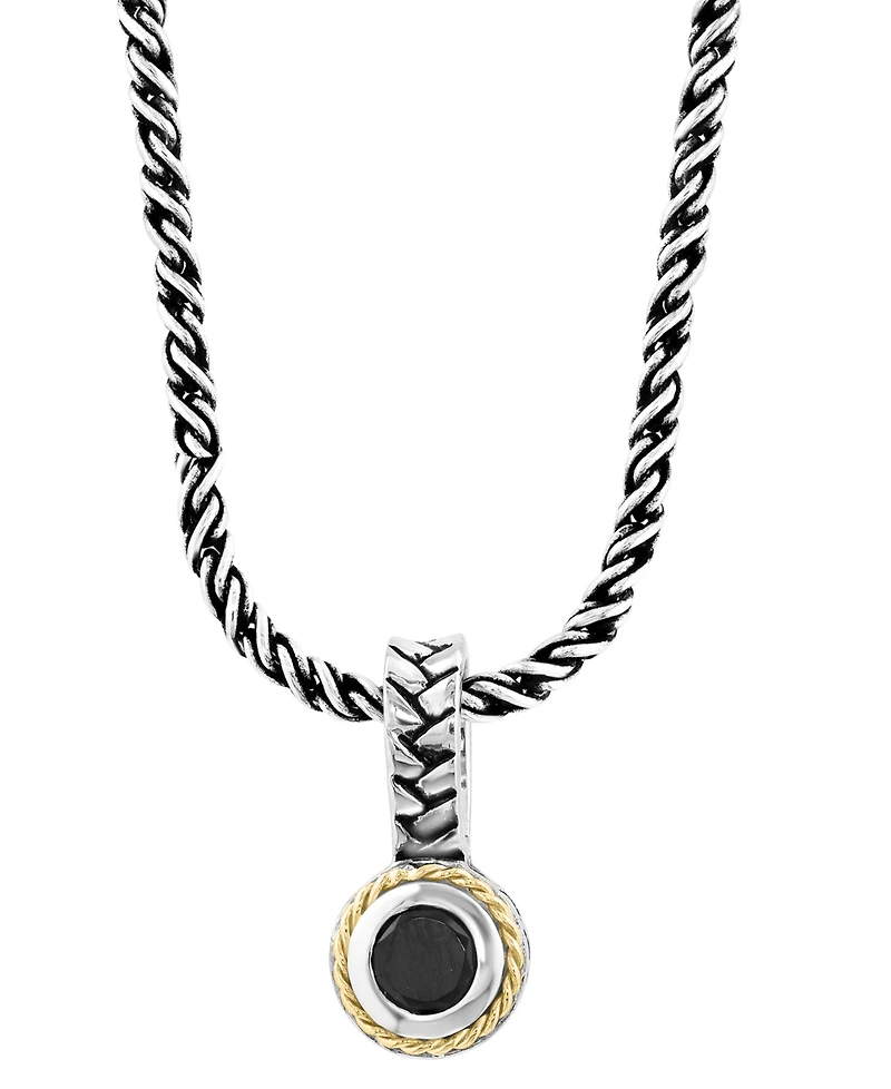 Effy Collection Onyx Necklace in 18k Sterling Silver