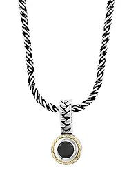 Effy Collection Onyx Necklace in 18k Sterling Silver