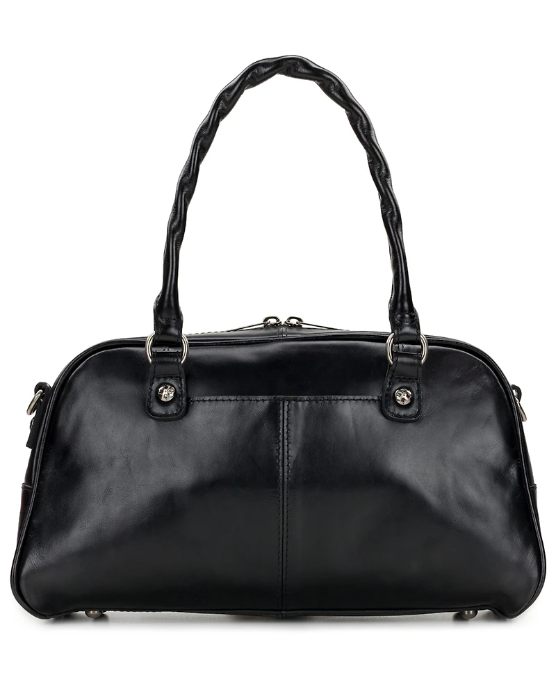 Patricia Nash Pomezia Large Leather Crossbody Satchel Bag